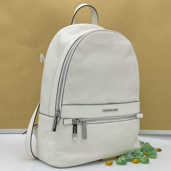 MICHAEL KORS KENLY LARGE BACKPACK OPTIC WHITE - Picture 15 of 16